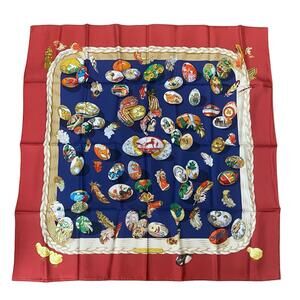 HERMES Authentic Black Scarf